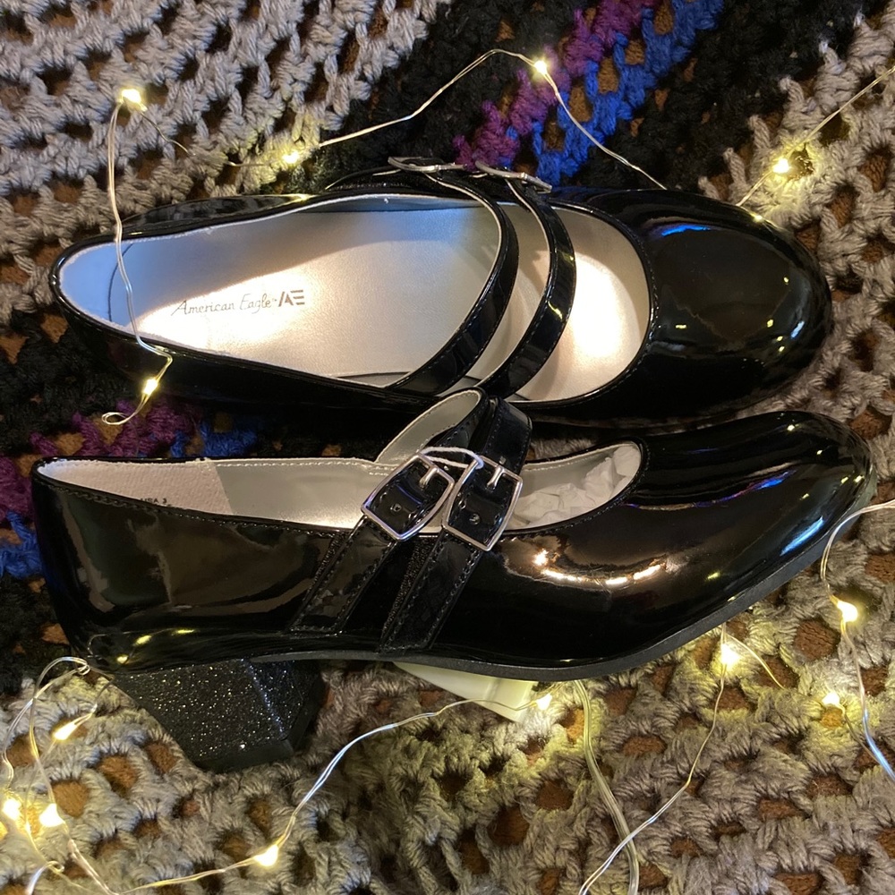 Black Patton Leather Shoes